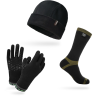 Комплект DEXSHELL носки Trekking Green DS636 + перчатки Drylite DG9946BLK + шапка Watch DH9912BLK winter32